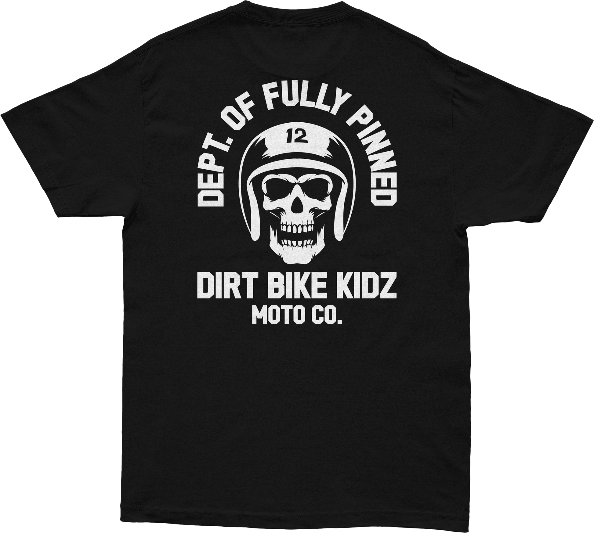 DBK Fully Pinned Tee Black 2X - 100% Cotton 6 oz Standard T-Shirt