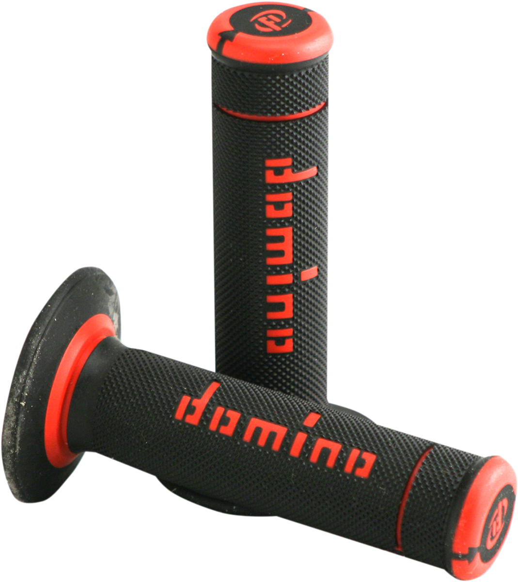 DOMINO Xtreme Grips Black/Red A19041C4240A7-0 – Dual-Compound Motorcycle Handlebar Grips for Enhanced Grip and Comfort
