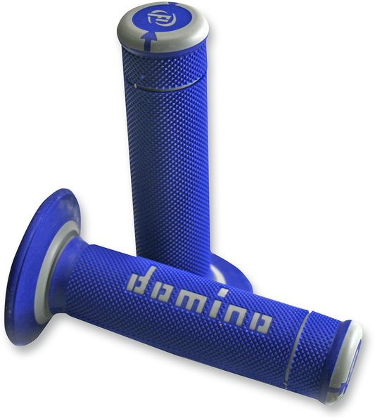DOMINO Xtreme Grips - Blue/Gray A19041C5248A7-0 for 7/8 inch Handlebar with Twist Throttle