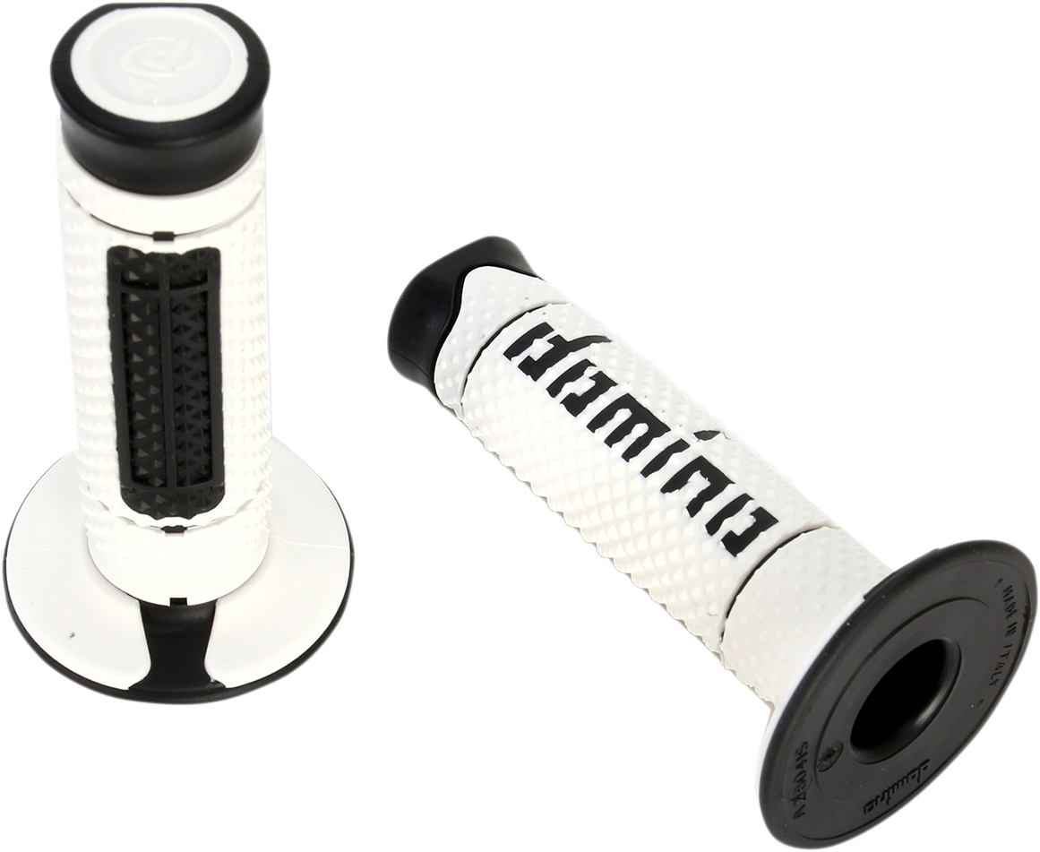 DOMINO Diamonte Grips - Dual Compound White/Black A26041C4046A7-0 for Motorcycle and Enduro