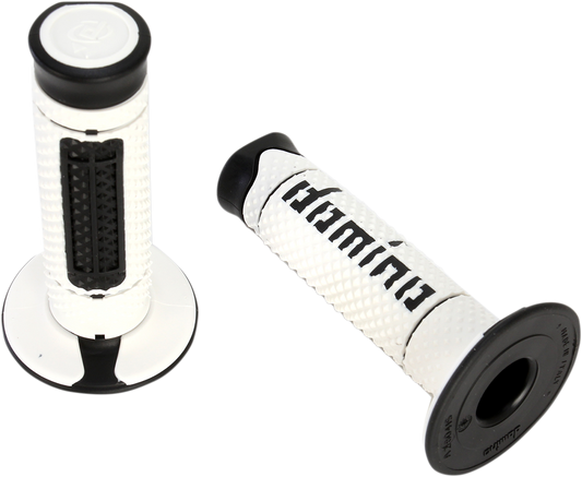 DOMINO Diamonte Grips - Dual Compound White/Black A26041C4046A7-0 for Motorcycle and Enduro