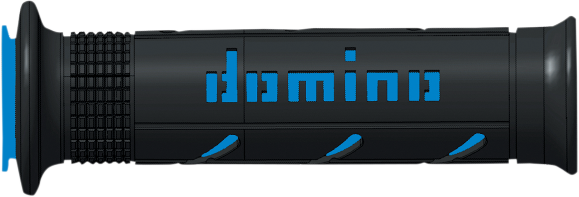 DOMINO XM2 Black/Blue Sport Touring Motorcycle Grips (Part A25041C4840C7-0)