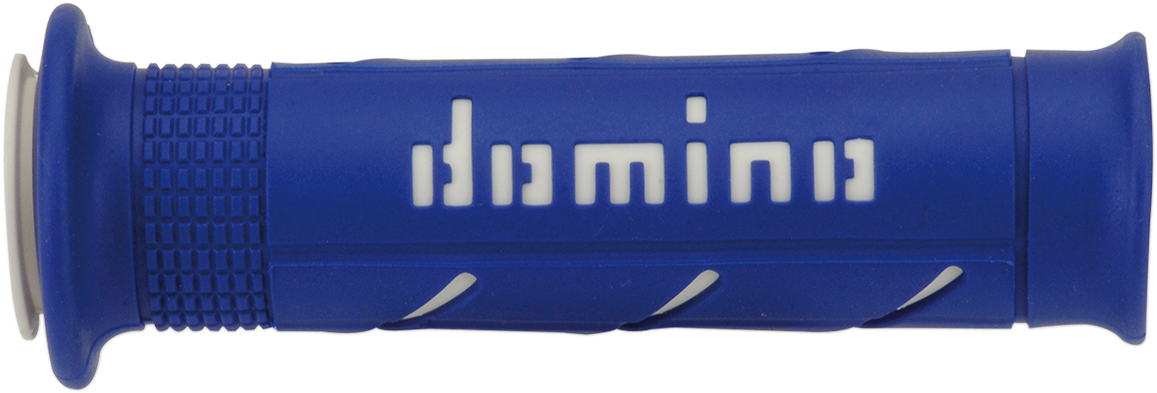 DOMINO XM2 Blue/White Sport Touring Hand Grips – Part Number A25041C4648C7-0
