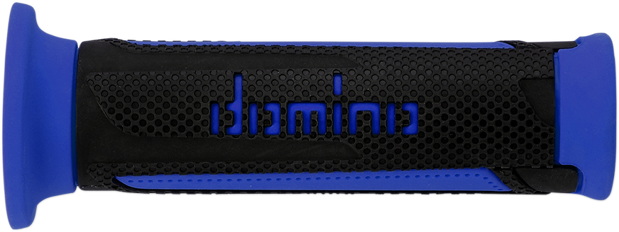 DOMINO Turismo Street Bike Grips - Black/Blue, Part A35041C4870C7-0