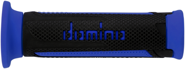 DOMINO Turismo Street Bike Grips - Black/Blue, Part A35041C4870C7-0