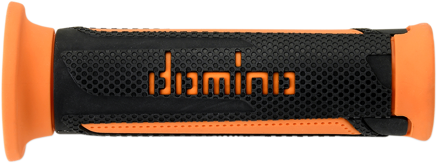 DOMINO Turismo Street Bike Grips - Black and Orange A35041C4570C7-0