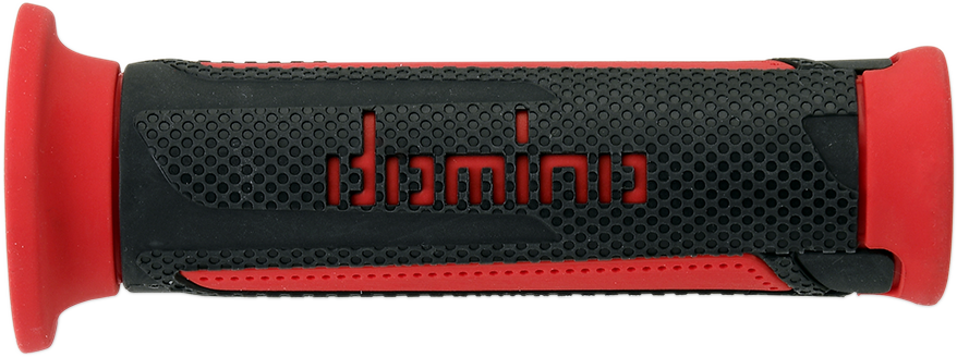 DOMINO Turismo Street Bike Grips - Black and Red A35041C4270C7-0