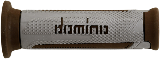 DOMINO Turismo Street Bike Grips - Silver and Brown A35041C6459C7-0