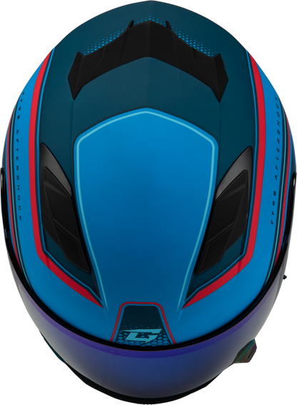 Ff 98 Aftershock Helmet Matte Blue/Red 2x