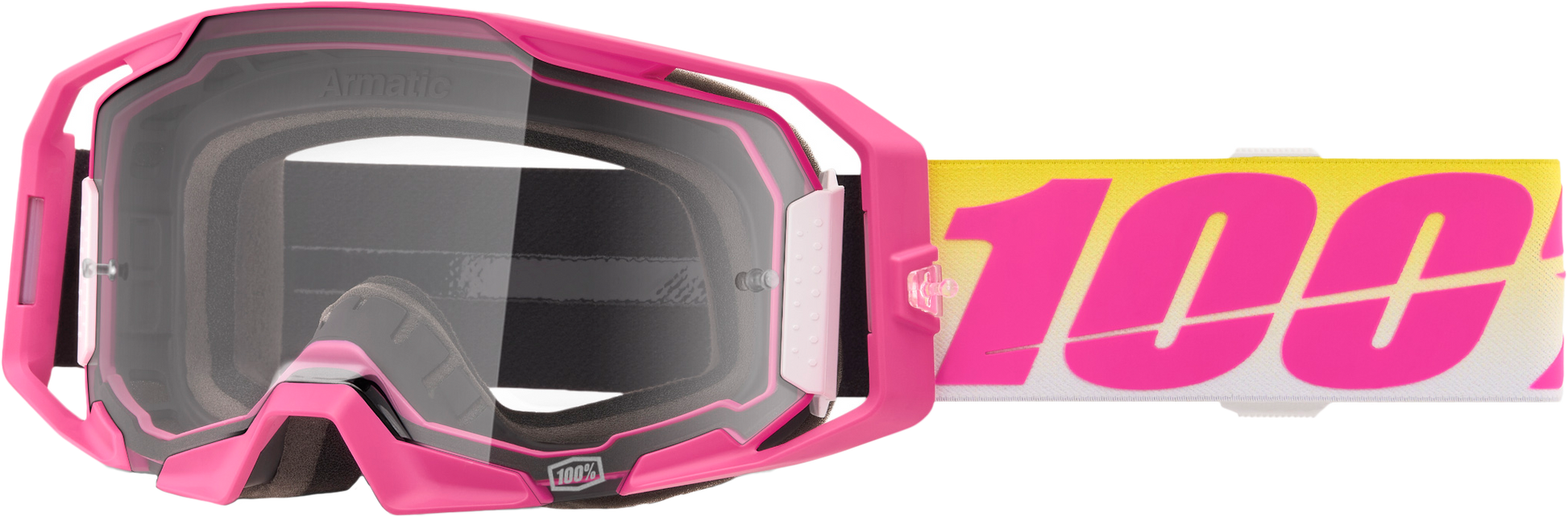 100-Percent Armatic Goggle with Clear Lens - Advanced MX Eyewear for Superior Vision and Comfort