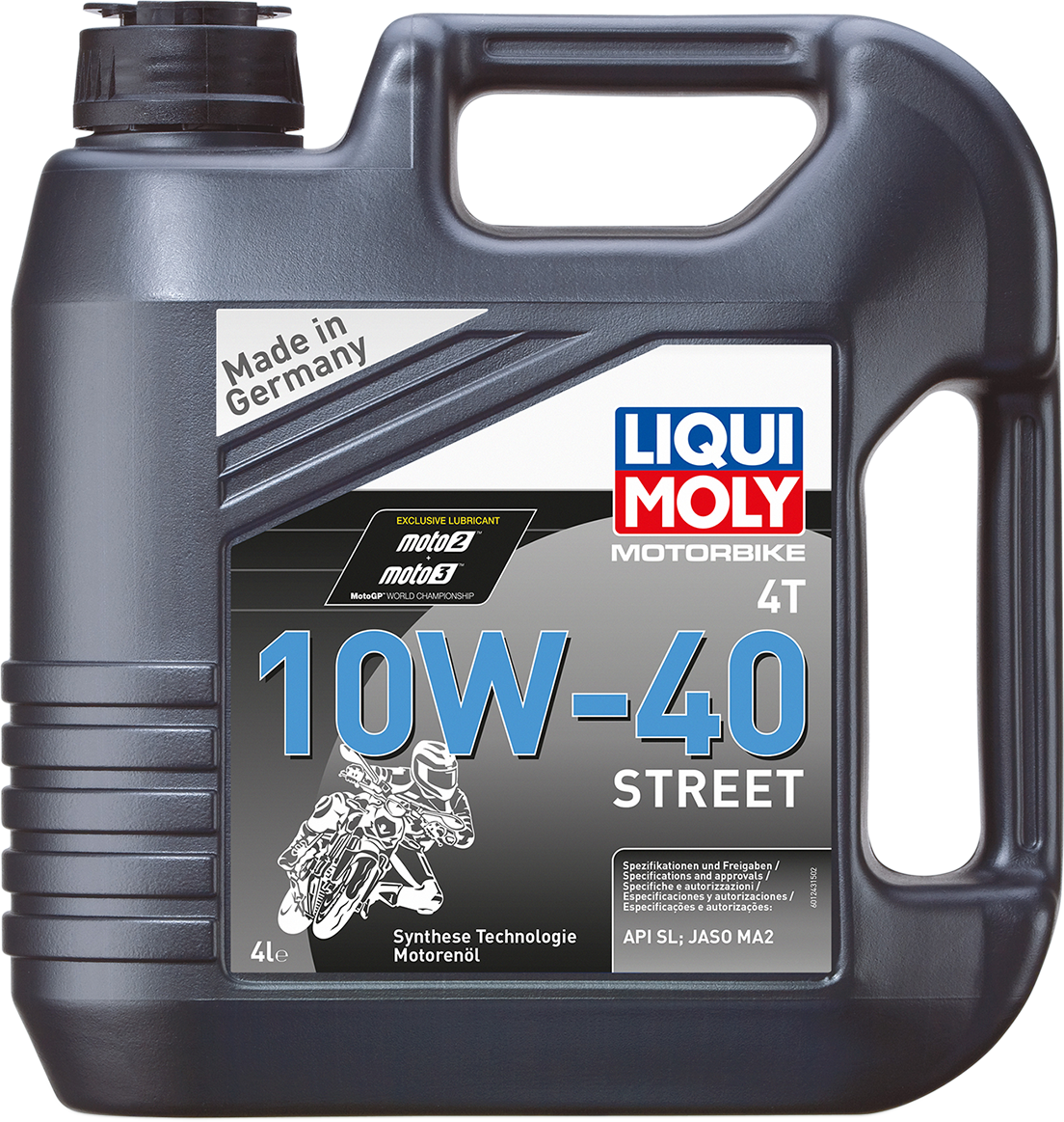 LIQUI MOLY Street 4T 10W-40 Synthetic Motorcycle Oil - Part Number 22055