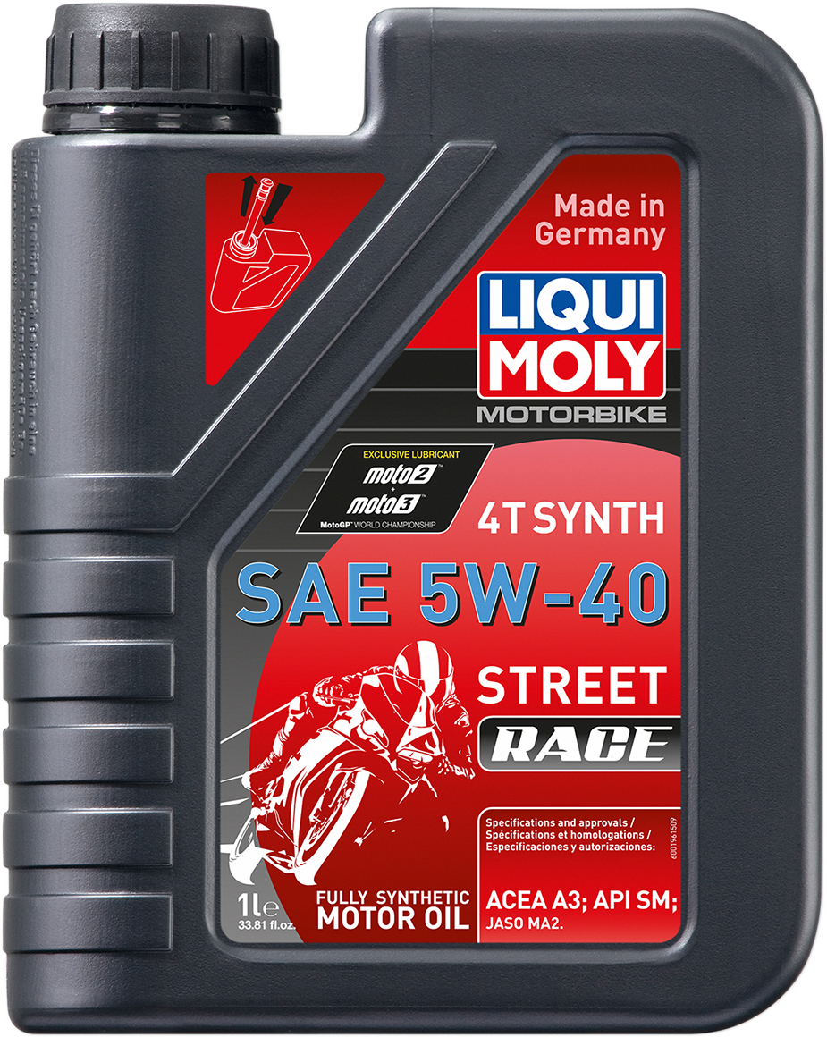 LIQUI MOLY Street Race Synthetic 4T Oil 5W-40 - 1L - Part #20074
