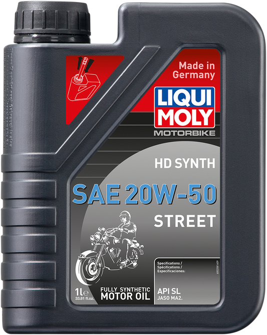 LIQUI MOLY H-D® Synthetic 4T Street Oil 20W-50 - 1 Liter | Part 20100
