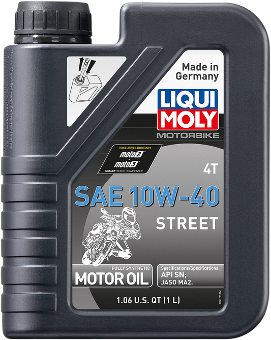 LIQUI MOLY Street 4T Oil 10W-40 - 1 Liter - Part Number 20054