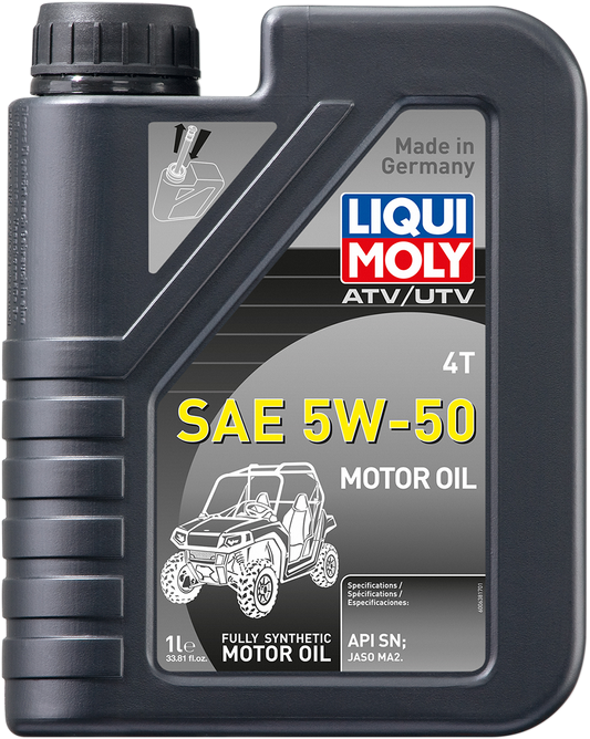 LIQUI MOLY ATV/UTV 4T Engine Oil 5W-50 - 1 Liter (Part #20212)
