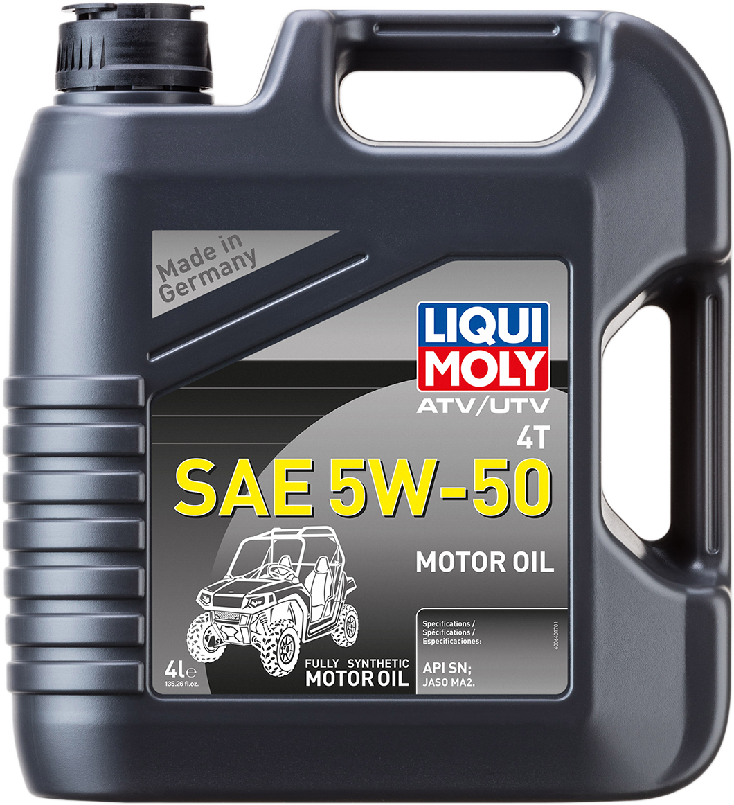 LIQUI MOLY ATV/UTV 4T Engine Oil 5W-50 - 4 Liter (Part Number 20214)