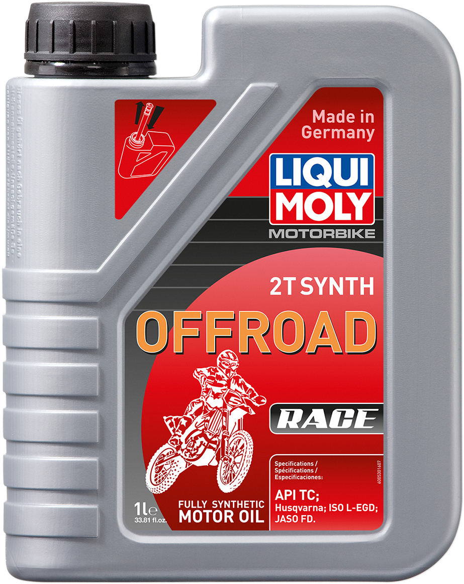 LIQUI MOLY Off-Road Synthetic 2T Oil - 1 Liter (Part Number 20178)