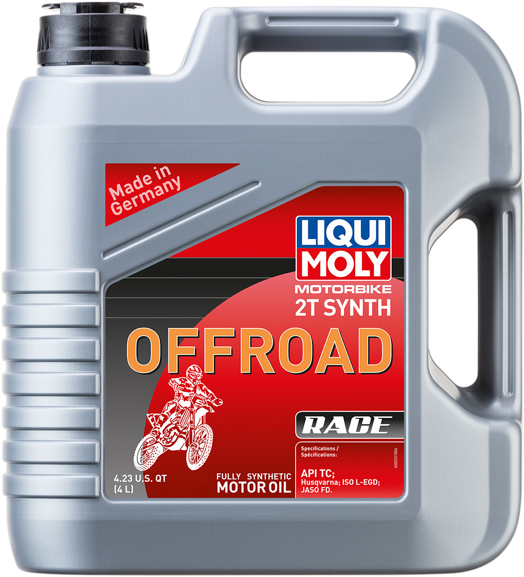 LIQUI MOLY Off-Road Synthetic 2T Oil - 4 Liter (Part Number 20180)