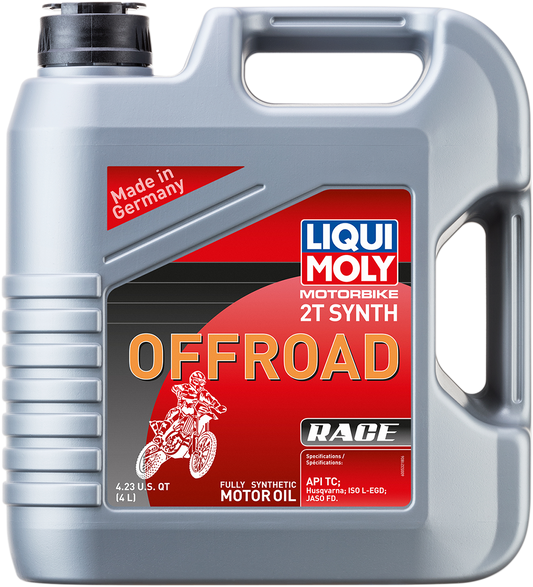LIQUI MOLY Off-Road Synthetic 2T Oil - 4 Liter (Part Number 20180)
