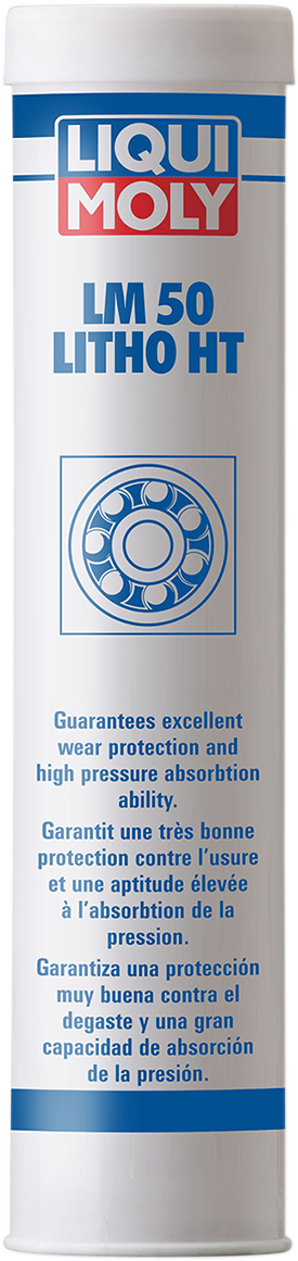 LIQUI MOLY LM50 Litho Lube Cartridge 400 g - High-Performance Grease for Automotive Bearings