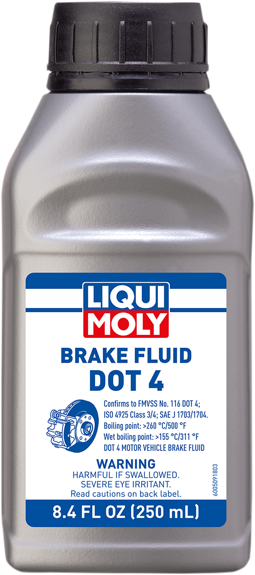 LIQUI MOLY DOT 4 Brake Fluid - 250 ml (Part Number 20152)