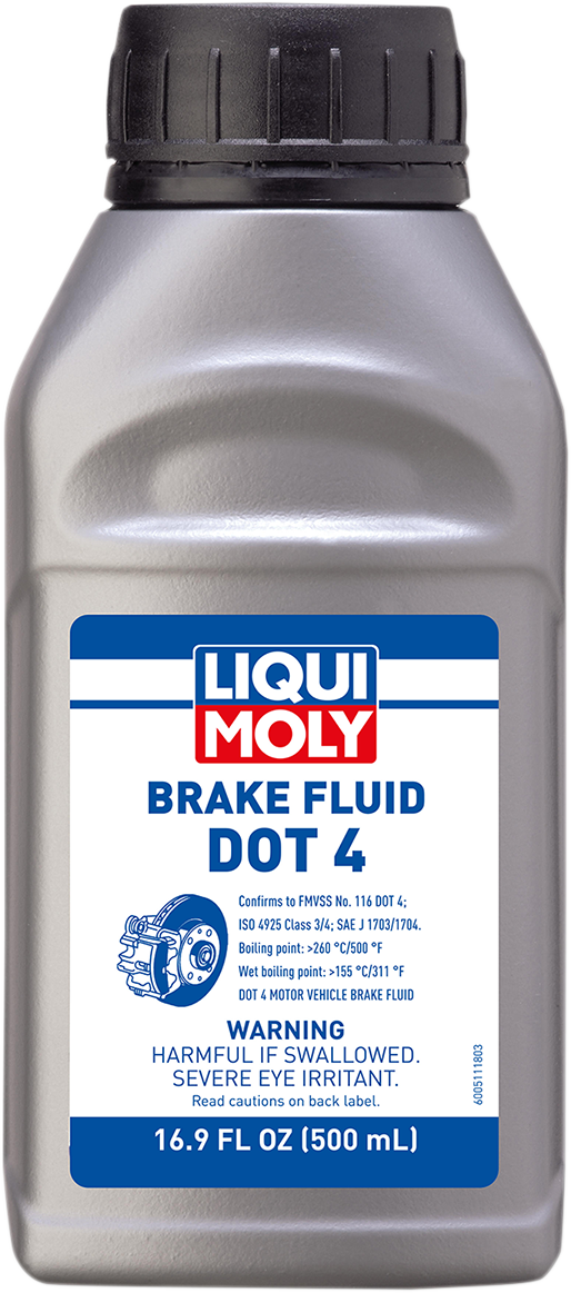 LIQUI MOLY DOT 4 Brake Fluid - 500 ml (Part Number 20154)