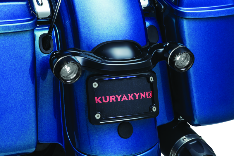 Kuryakyn Deep Dish Bezel for Bullet Turn Signals with Smoke Lens – Gloss Black