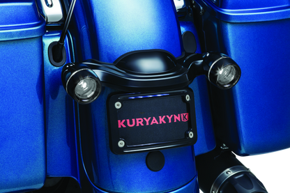 Kuryakyn Deep Dish Bezel for Bullet Turn Signals with Smoke Lens – Gloss Black