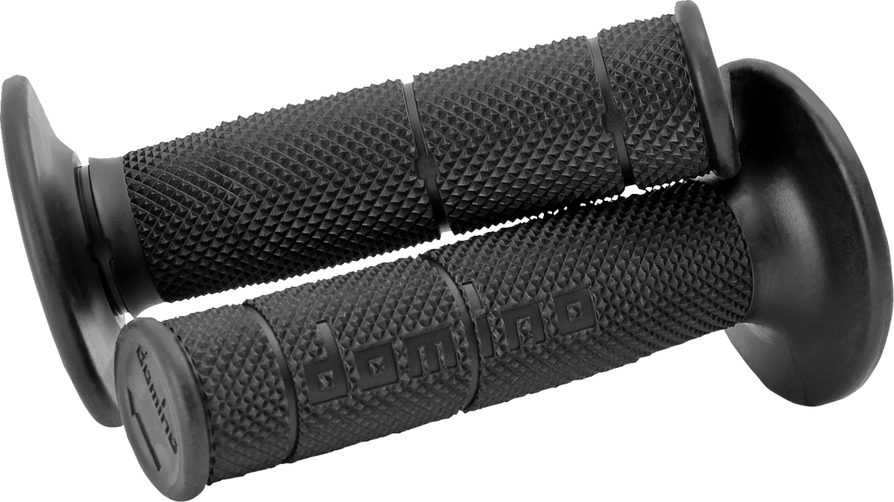 DOMINO Victor No-Waffle Grips for 7/8 inch Handlebars - Black (Part Number 6131.82.40.06)