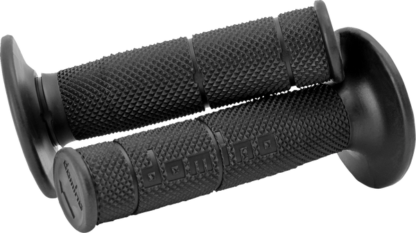 DOMINO Victor No-Waffle Grips for 7/8 inch Handlebars - Black (Part Number 6131.82.40.06)