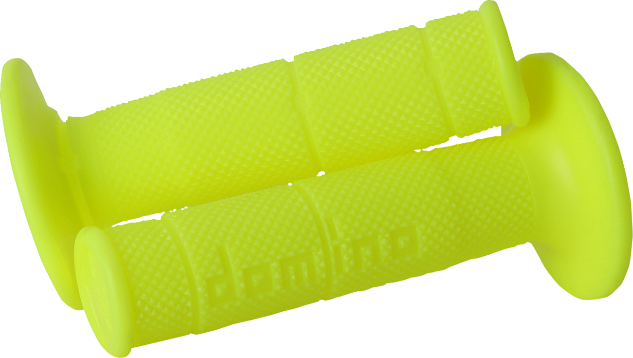 DOMINO Victor No-Waffle Grips - Fluorescent Yellow Part 6131.82.50.06 for 7/8" Handlebars