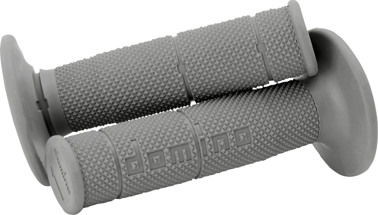 DOMINO Victor No-Waffle Grips for 7/8 inch Handlebars - Gray (Part Number 6131.82.52.06)