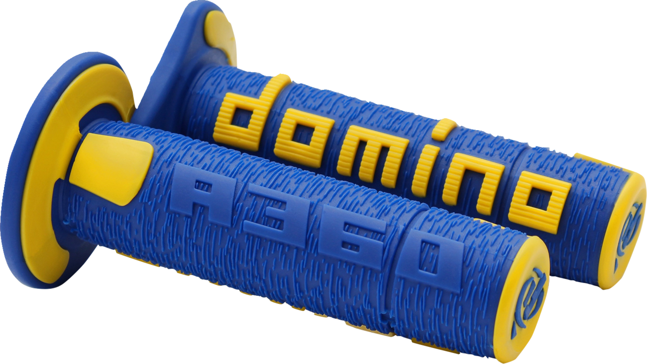 DOMINO A360 Off-Road Grips - Blue/Yellow (Part Number: A36041C4847A7-0)