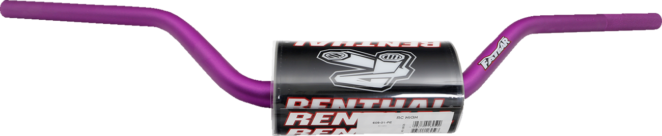 RENTHAL Fatbar™ Handlebar 609-01-PE RC High - Purple for Enhanced Durability and Performance