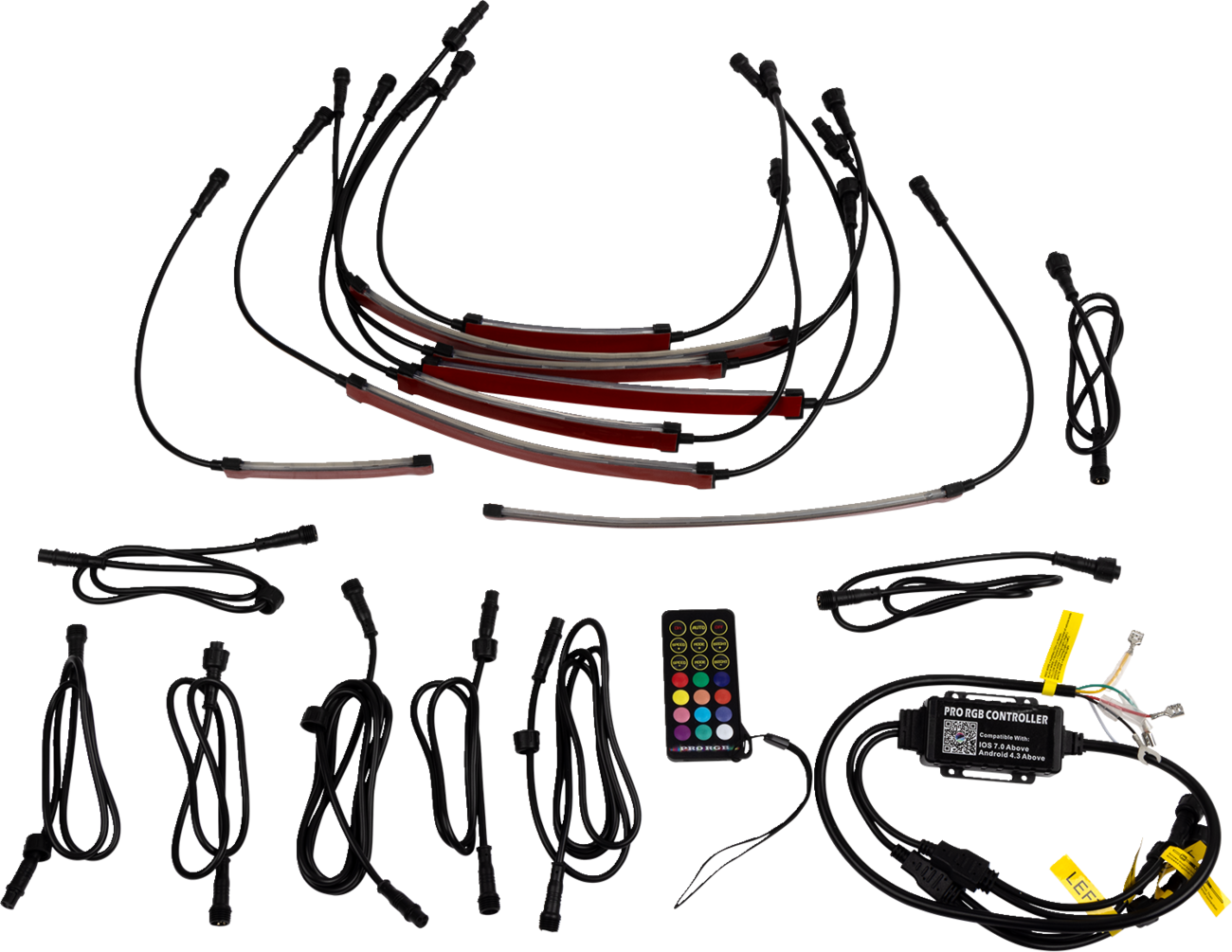 MOOSE OFFROAD 8-Piece LED Underglow Kit 75-200-MSE for ATV and UTV