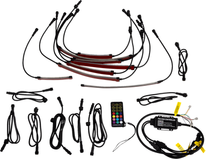 MOOSE OFFROAD 8-Piece LED Underglow Kit 75-200-MSE for ATV and UTV