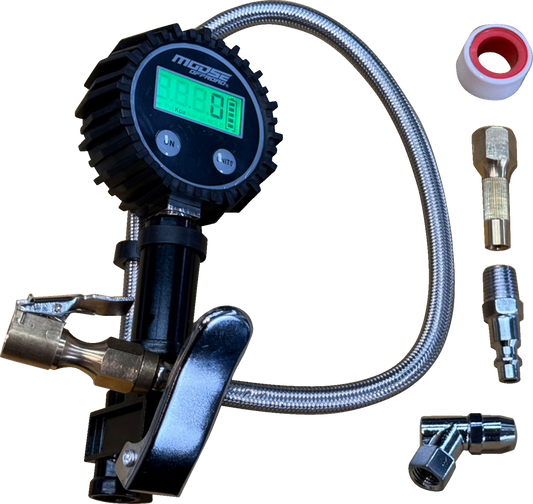 MOOSE Offroad Tire Inflator Gauge Q15-6016A with Digital Backlit Display