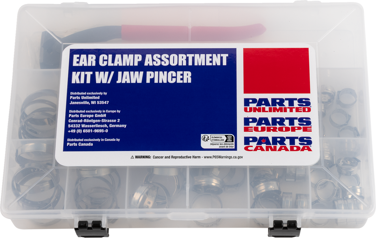 MOOSE OFFROAD Ear Clamp with Jaw Pincer Kit T03-6243K – Stainless Steel Hose Clamps Assortment