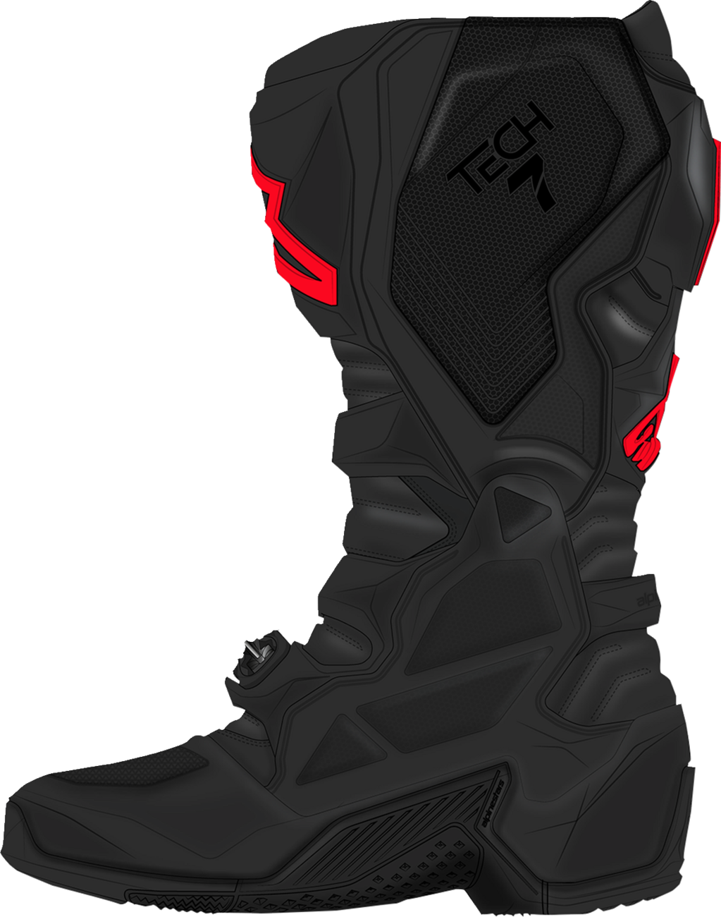 ALPINESTARS Tech 7 Boots - Fluorescent Red/Black - US 8 / EU 42 2012025-1030-8
