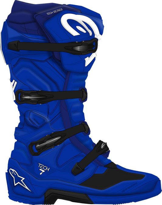 Alpinestars Tech 7 Boots - Blue, US 11 / EU 45.5 - Part Number 2012025-70-11