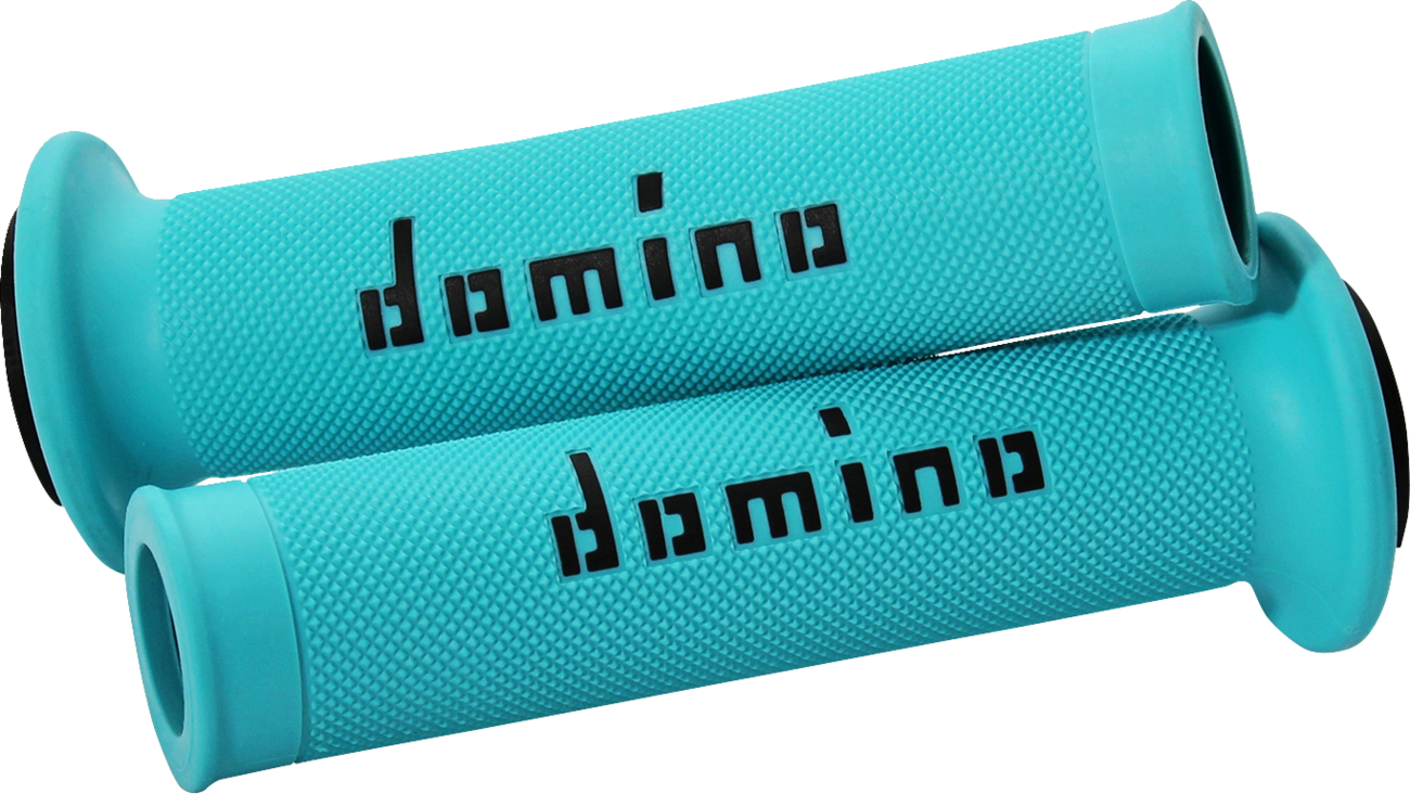 DOMINO MotoGP Grips Dual-Compound Cyan/Black A01041C4080B7-0