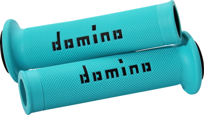 DOMINO MotoGP Grips Dual-Compound Cyan/Black A01041C4080B7-0