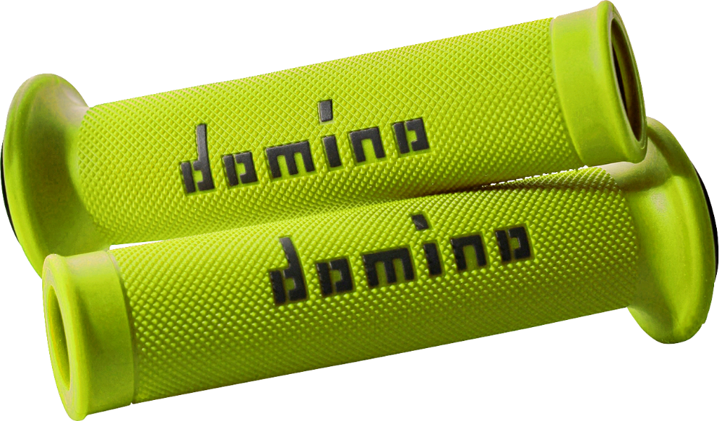 DOMINO MotoGP Grips - Dual-Compound Fluorescent Yellow/Black A01041C4050B7-0
