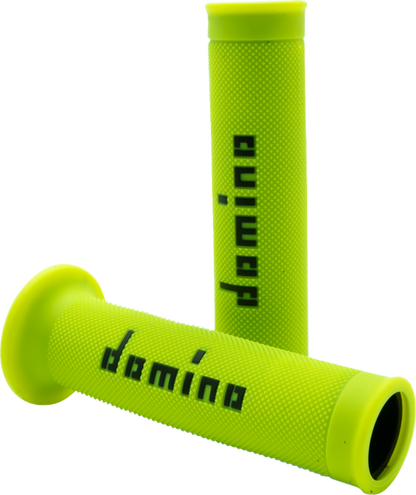 DOMINO MotoGP Grips - Dual-Compound Fluorescent Yellow/Black A01041C4050B7-0