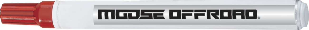 MOOSE OFFROAD Tire Pen - Red Q15-6018R for Precise Rubber Marking and Tire Detailing