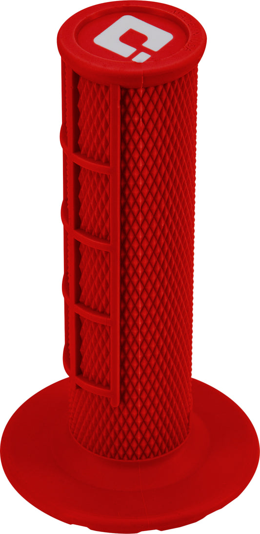 ODI Half Waffle Lock-On Grip Red with V2 Lock On System - Part H36HWR