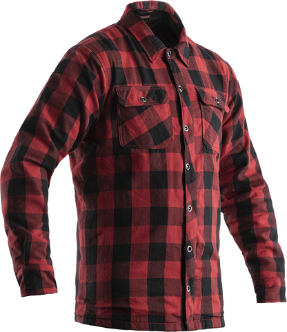 RST Lumberjack CE Shirt Red Check Textile Large with Kevlar Reinforcement