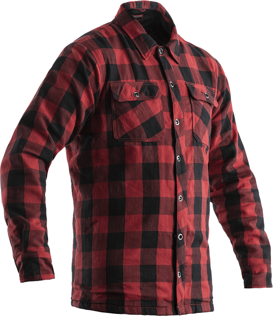 RST Lumberjack CE Shirt Red Check Textile Large with Kevlar Reinforcement