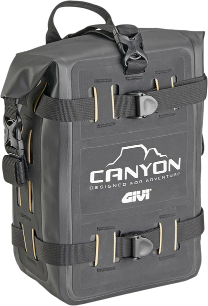 GIVI Canyon Adv Cargo Bag 8L Engine Guard / Tail Bag Black GRT722B