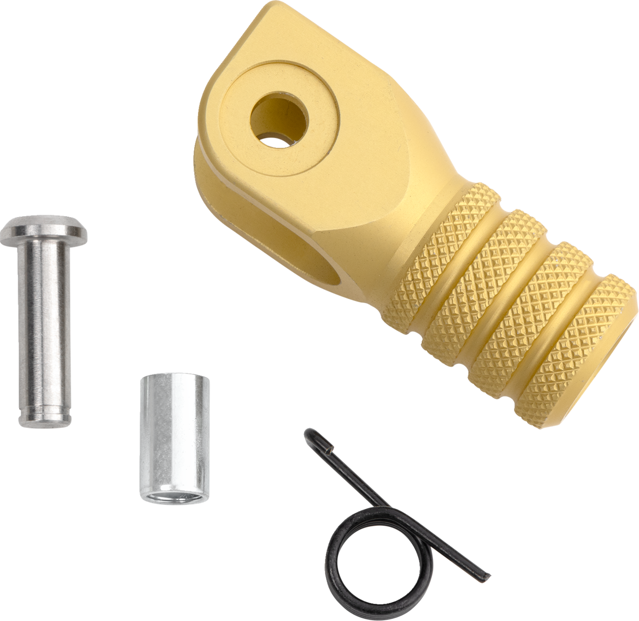 MOOSE OFFROAD Knurled Shift Lever Tip for Hammerhead CNC Levers - Gold (Part #81-0000-02-50)